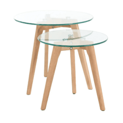 table basse gigogne Bloom verres zago galerie alréenne auray 56
