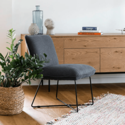 fauteuil Hall en tissu zago galerie alréenne auray 56