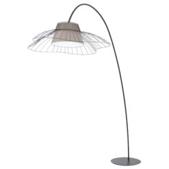 Lampe curvy taupe flam et luce galerie alréenne auray 56