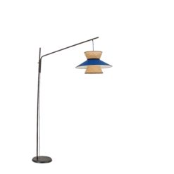 Lampe linda navy blue flam et luce galerie alréenne auray 56