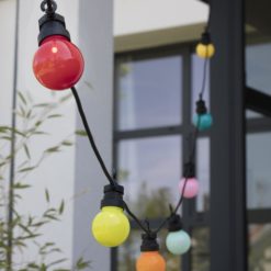 guirlande guinguette boules unis plusieurs couleurs la case du cousin paul galerie alréenne auray 56