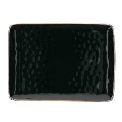 Grande Assiette rectangle noir thun milano galerie alréenne auray 56