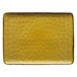 Grande Assiette rectangle ocre thun milano galerie alréenne auray 56