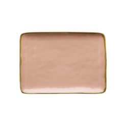 Assiette rectangle rose thun milano galerie alréenne auray 56
