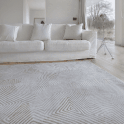 Tapis Coral, Oyster White De Poortere galerie alréenne auray 56