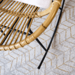 Tapis Jacob’s Ladder, Central Yellow De Poortere galerie alréenne auray 56