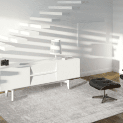 Tapis Jacob’s Ladder, White Plains De Poortere galerie alréenne auray 56