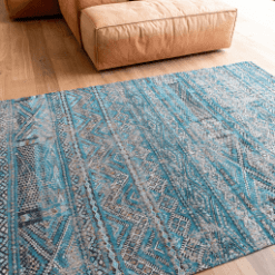 Tapis Kilim, Zemmuri Blue De Poortere galerie alréenne auray 56