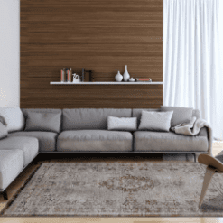 Tapis Medallion, Ebony Grey De Poortere galerie alréenne auray 56