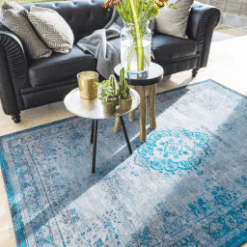 Tapis Medallion, Grey Turquoise De Poortere galerie alréenne auray 56