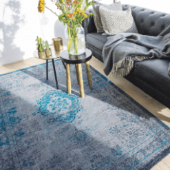 Tapis Medallion, Grey Turquoise De Poortere galerie alréenne auray 56