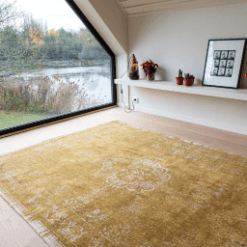 Tapis Medallion, Spring Moss De Poortere galerie alréenne auray 56