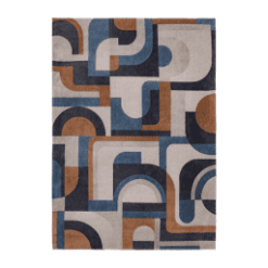 Tapis Module, Camel Blue De Poortere galerie alréenne auray 56