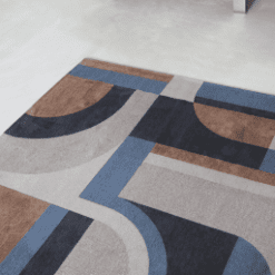 Tapis Module, Camel Blue De Poortere galerie alréenne auray 56