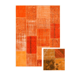 Tapis Vintage, Orange Idaho galerie alréenne auray 56