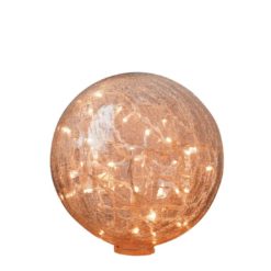 boule lumineuse en verre craquelé - Chehoma galerie alréenne auray 56