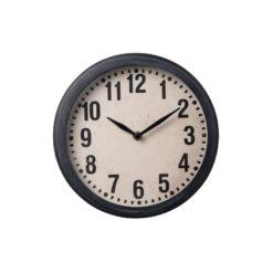 Horloge industrielle noire - Chehoma galerie alréenne auray 56