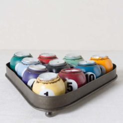 10 photophores boules de billard - Chehoma galerie alréenne auray 56