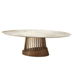 Table ovale Soleil Elipse - Zagas galerie alréenne auray 56