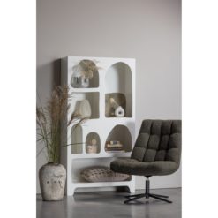 Grand Cabinet blanc Caz, photo - De Eekhoorn galerie alréenne auray 56