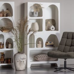 Petit Cabinet blanc Caz, photo - De Eekhoorn galerie alréenne auray 56