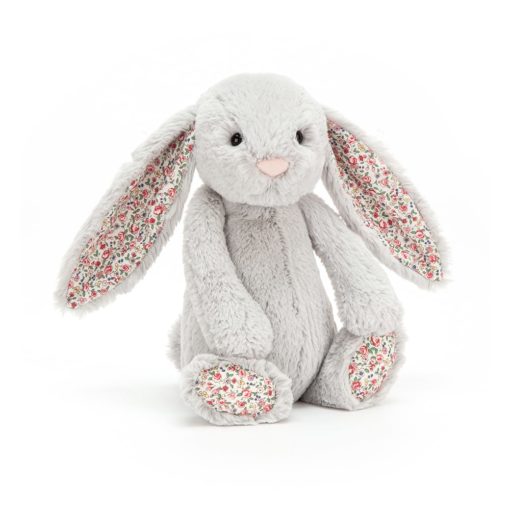 Peluche Lapin fleuri, argenté - Jellycat galerie alréenne auray 56