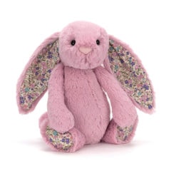 Peluche Lapin fleuri, rose tulipe - Jellycat galerie alréenne auray 56