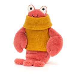 Peluche langoustine avec un pull - Jellycat galerie alréenne auray 56