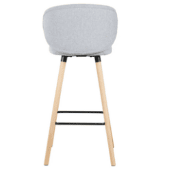 Chaise bar tiago gris - Zago galerie alréenne auray 56