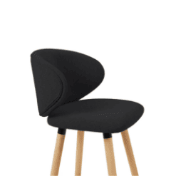 Chaise bar tiago noir - Zago galerie alréenne auray 56