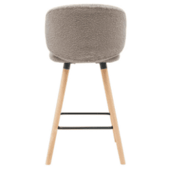 Chaise bar tiago taupe - Zago galerie alréenne auray 56