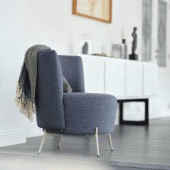 Fauteuil Bolero, pieds métal, RO718 - Mobitec galerie alréenne auray 56