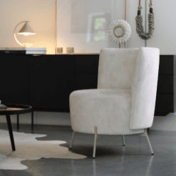 Fauteuil Bolero, pieds métal, RO718 - Mobitec galerie alréenne auray 56