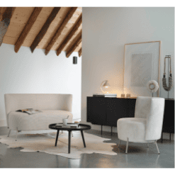 Fauteuil Bolero, pieds métal, RO718 - Mobitec galerie alréenne auray 56