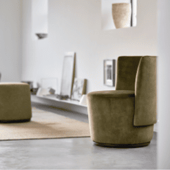 Fauteuil Bolero, pieds rond, R1318_R1418 - Mobitec galerie alréenne auray 56