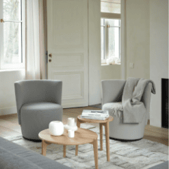 Fauteuil Bolero, pieds rond, R1318_R1418 - Mobitec galerie alréenne auray 56