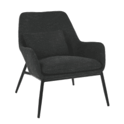 Fauteuil HAILEY, anthracite - Pomax galerie alréenne auray 56