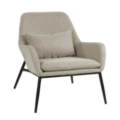 Fauteuil HAILEY, beige - Pomax galerie alréenne auray 56