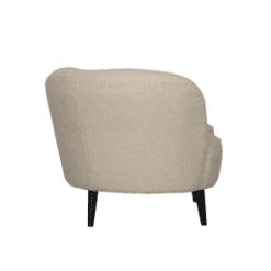 Fauteuil Sara lounge, blanc cassé, orientation gauche - De Eekhoorn galerie alréenne auray 56