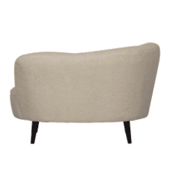 Fauteuil Sara lounge, blanc cassé, orientation gauche - De Eekhoorn galerie alréenne auray 56