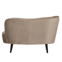 Fauteuil Sara lounge, kaki, orientation gauche - De Eekhoorn galerie alréenne auray 56