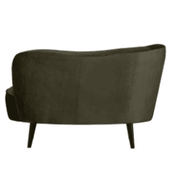 Fauteuil Sara lounge, vert chaud, orientation gauche - De Eekhoorn galerie alréenne auray 56