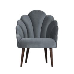 Fauteuil Schelp, coquille blue grey - De Eekhoorn galerie alréenne auray 56