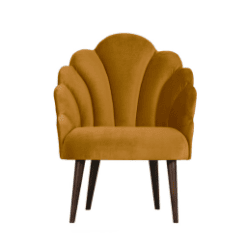 Fauteuil Schelp, coquille ochre - De Eekhoorn galerie alréenne auray 56
