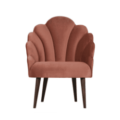 Fauteuil Schelp, coquille rose - De Eekhoorn galerie alréenne auray 56