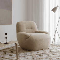 Fauteuil Uma, beige - Sits galerie alréenne auray 56