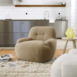 Fauteuil Uma, beige - Sits galerie alréenne auray 56
