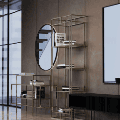 Miroir PALACE, noir / photo - Pomax galerie alréenne auray 56