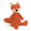 Peluche renard côtelé - Jellycat galerie alréenne auray 56