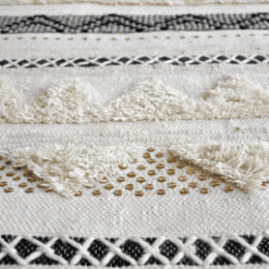 Tapis Lenity, ivoire / gros plan - SDE Vivaraise galerie alréenne auray 56